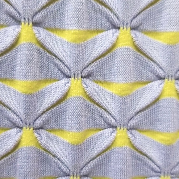 ✨NWT✨🏷Sharagano: Gray/Yellow Belted Cap-Sleeve Sheath Dress - Picture 3 of 11